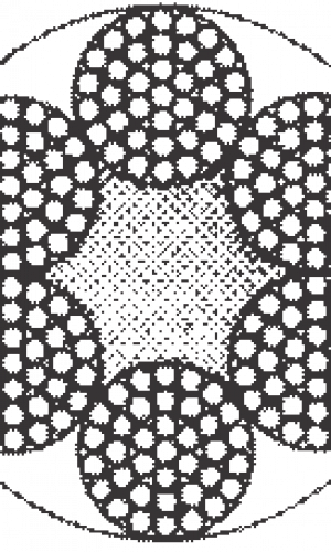 Cabo de aço polido 5/8 Cabo de aço polido 5/8