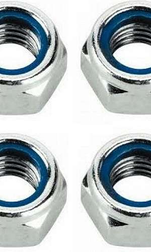 Porca sextavada auto travante	 Porca sextavada auto travante