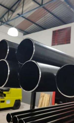 tubo de aço carbono preto din 2440